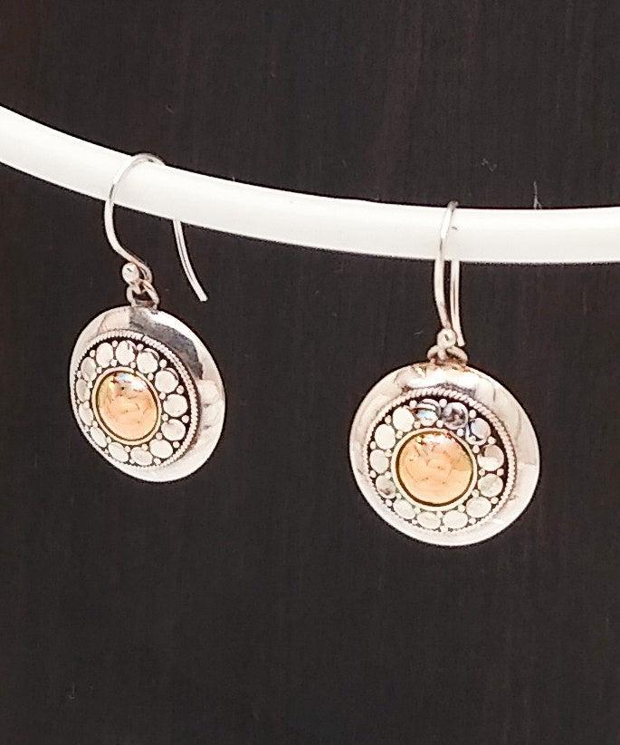 Sterling Earring With Gold Foil Overlay - Silver Parrot, Inc. 
