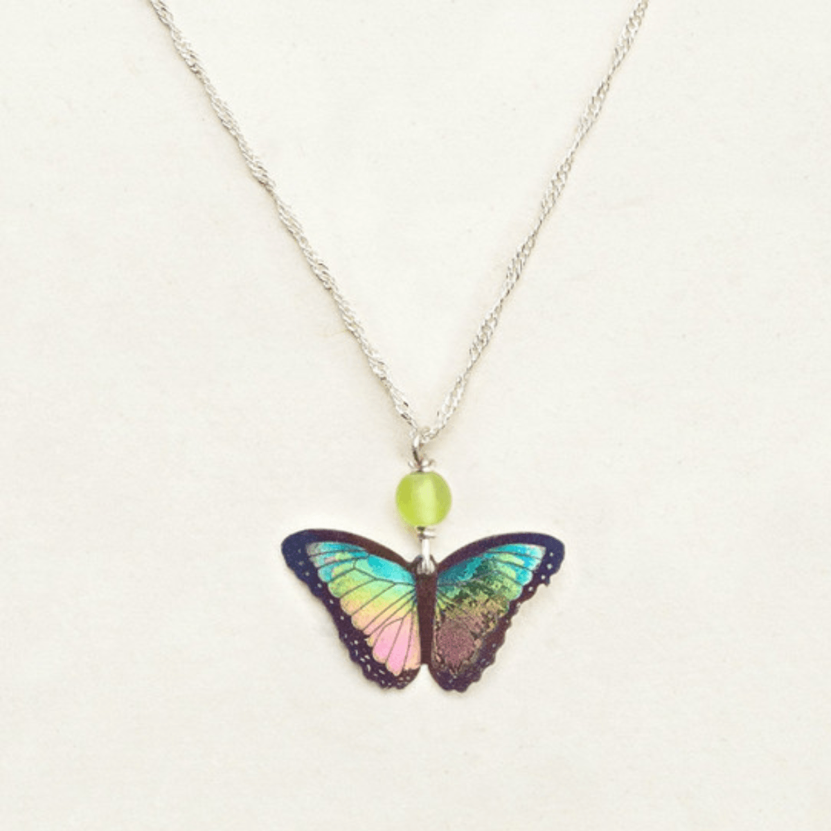 Holly Yashi Bella Butterfly Necklace - Silver Parrot, Inc. 