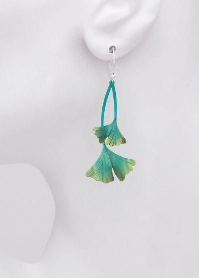 Holly Yashi Ginkgo Drop Earring - Silver Parrot, Inc. 