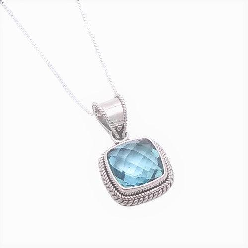 Sterling Pendant With London Blue Blue Topaz - Silver Parrot, Inc. 