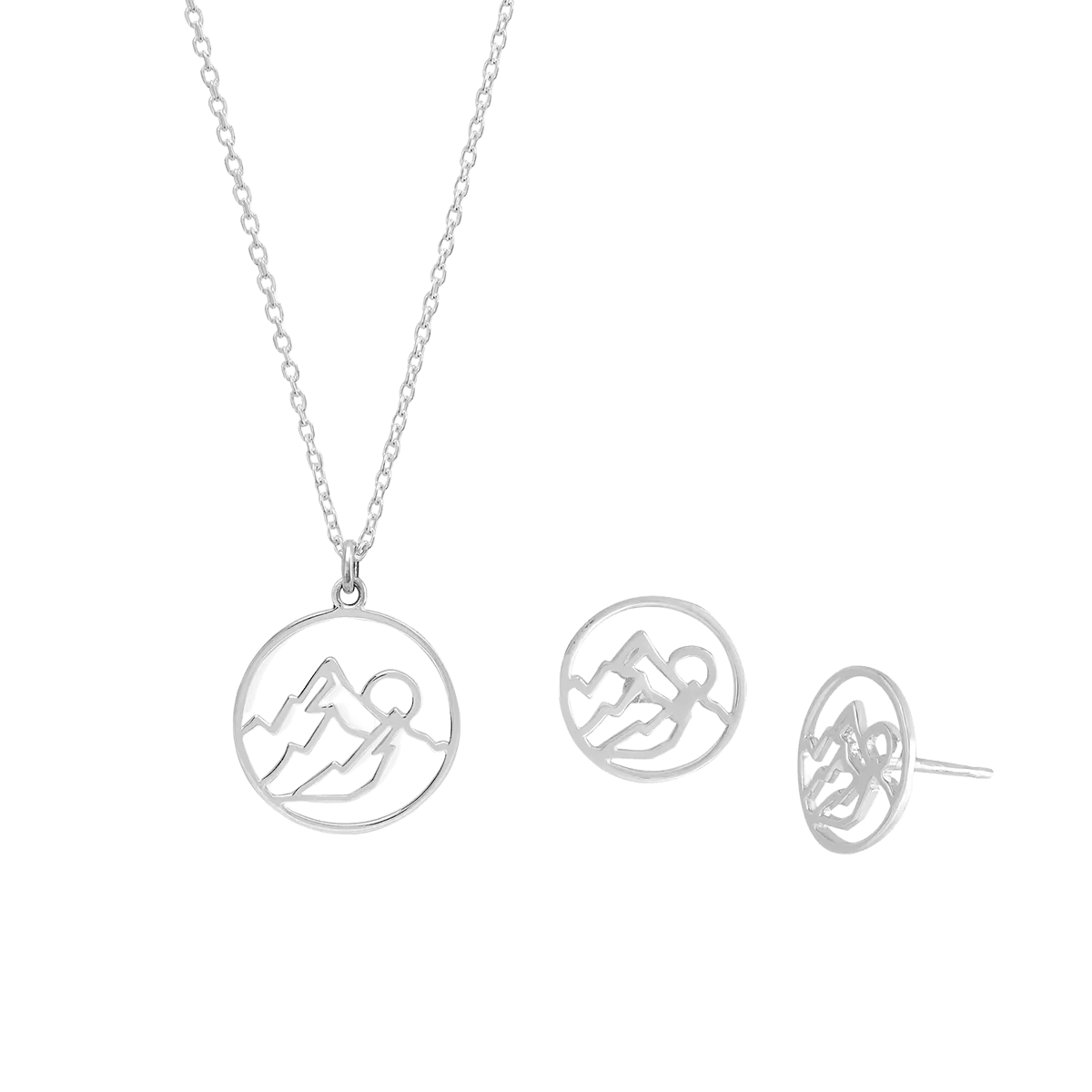 boma Mountain Sunrise Necklace - Silver Parrot, Inc. 