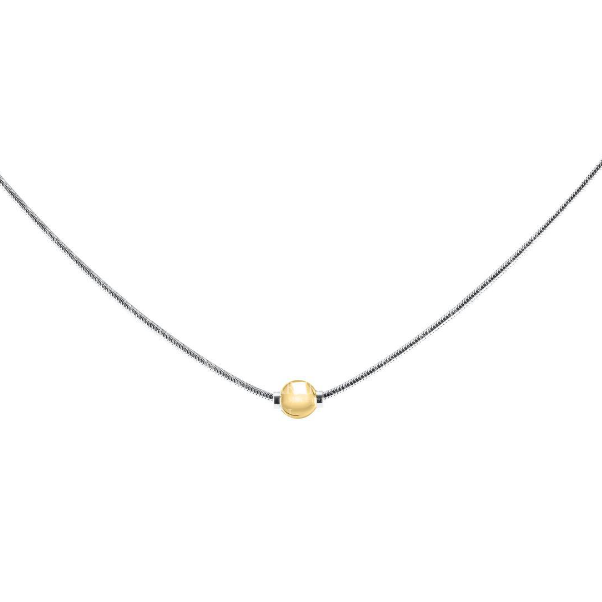 Cape Cod Single 14k Gold Bead Necklace
