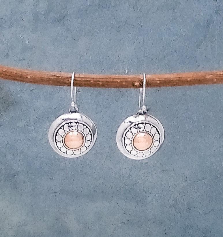 Sterling Earring With Gold Foil Overlay - Silver Parrot, Inc. 