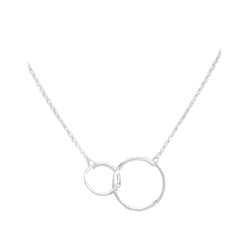 Sterling Silver Connected Circles Necklace - Silver Parrot, Inc. 